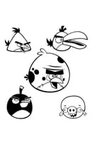 Angry Birds kleurplaat 30